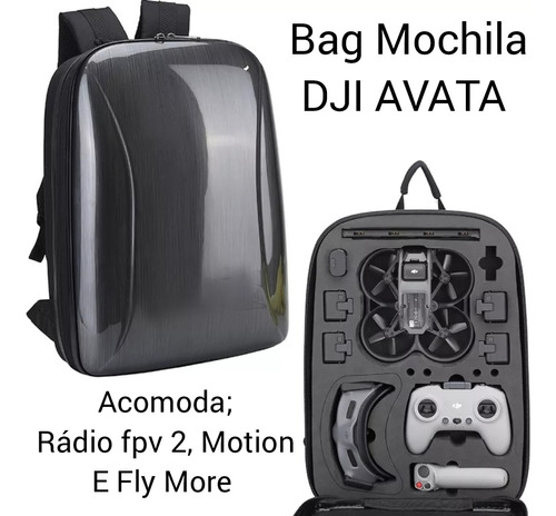 Bag Mochila Dji Avata, Para Rádio Fpv 2, Motion, E Fly More.