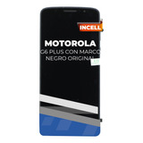 Pantalla Motorola G6 Plus Con Marco Negro Original De Equipo