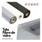 Tela Mosquiteiro Fibra De Vidro Cinza 1,50 X 10 Metros