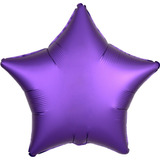 Balão Metalizado Estrela 55cm Roxo Halloween 8 Balões