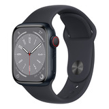 Apple Watch Series 8 Gps + Celular - Caja De Aluminio Color Medianoche 41 Mm - Correa Deportiva Color Medianoche - Patrón