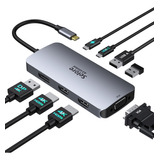 Estacion De Acoplamiento Usb C Adaptador De Monitor Hdmi Dua