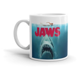 Taza De Cerámica Sublimada, Jaws, Tiburon, Retro