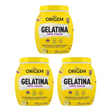 Gelatina Capilar Origem 400g Super Fixacao - Kit C/ 3un