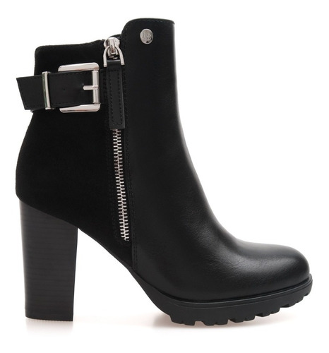 Botas Botinetas Lady Stork Taco Cierre Urbanas Mujer Favia