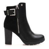 Botas Botinetas Lady Stork Taco Cierre Urbanas Mujer Favia