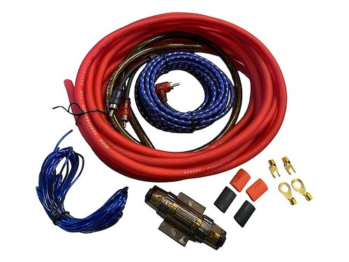 Kit De Cables Para Potencias Xline 4 Gauges + Fusible