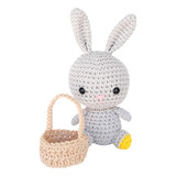 Conejo Pascua Con Canastita - Tejido Al Crochet - Amigurumi