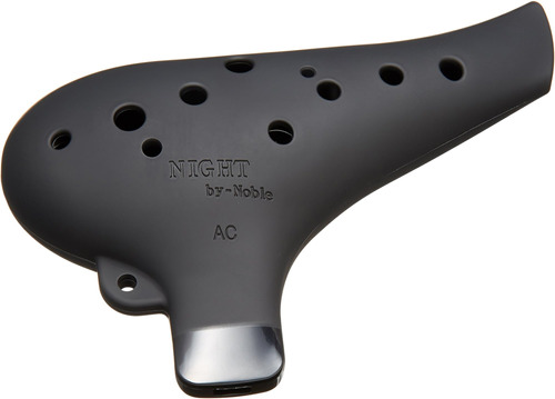 Por Noble Plástico Ocarina Ac Negro