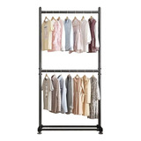 Rack Perchero Doble Nivel Organizador Ropa 100 X 160 Cm