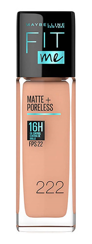 Fit Me Matte Poreless 16h 30 Ml 222 True Beige 6c