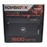 Amplificador Fuente Nano Digital Scandaltek 4 Canales 1600w