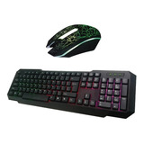 Kit Teclado + Mouse Gamer Luz Led Usb Retroiluminado Kl102