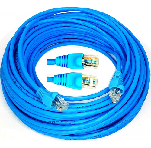 Cabo De Rede Cat6 10 Metros Lan Giga 10/1000 100% Cobre