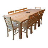 Mesa Quincho, Comedor, Galerias 2x85 +8  Sillas 4 Fajas