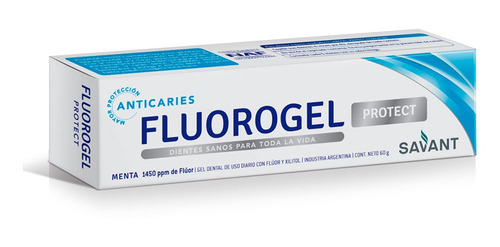 Fluorogel Protect Menta - Gel Dental Con Fluor - 60 Gr.