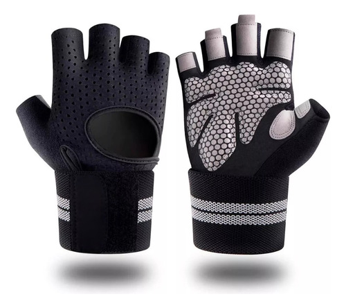 Guantes Con Muñequera Entrenamiento Gimnasio Pesas Gym 