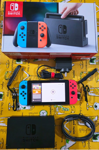 Consola Nintendo Switch 32 Gb Color Rojo Y Azul Neon