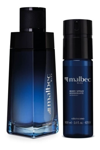 Combo Malbec Bleu: Desodorante Colônia 100ml + Body Spray