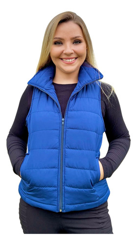 Colete Feminino Puffer Matelassê Acolchoado Slim Country 