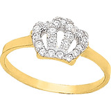 Anillo Corona Para Princesa Oro 10 K + Obsequio + Envio