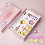 Caja De Regalo Fire Lacquer Seal Sakura, Juego De Cera Rosa