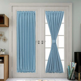100 Blackout French Door Curtains  Thermal Insulated Si...