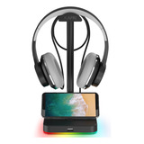 Kafri Soporte Para Auriculares Rgb Con Concentrador Usb, Sop