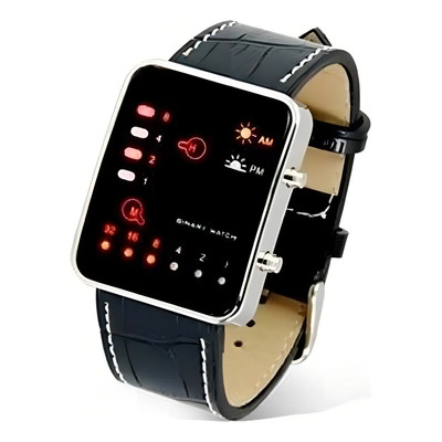 Reloj Binario De Leds Color Negro Producto De Moda Geek | Envío gratis