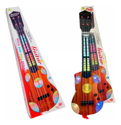 Juguete Guitarra Luces Sonido Niños Regalo Instrumento Music