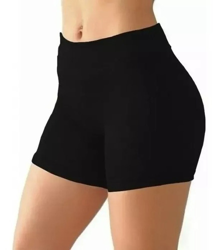 Pack De 2 Calzas Cortas Shorts De Algodón Tiro Alto De Mujer