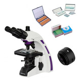 Microscópio Tri 1600x Revol.5obj E Câmera 2mp Wifi Hd Brinde