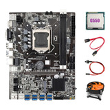 Placa Base B75 Eth Mining, Cpu G550, Cable De Ventilador, Ca