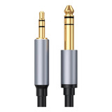 3 Metros Cable De Audio 3.5mm Macho A 6.35mm Macho Guitarra