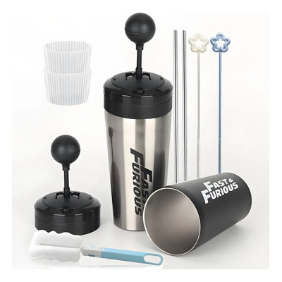 2pz Termo Inoxidable 20oz Botella De Agua Portátil Taza Café Fría\u002FCaliente Vaso + Accesorios de Limpieza MURAMAUDI | MercadoLibre