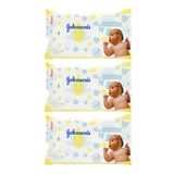 Johnson's Baby X3 Toallitas Húmedas Bebes Recién Nacidos 48u