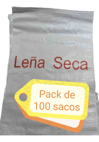 Sacos Nuevos 45x70cm (con Logo Leña Seca) 