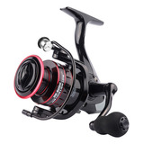 Reel Carrete Pesca Pescar Frontal Linnhue 8kg Río Mar Agua Color Negro