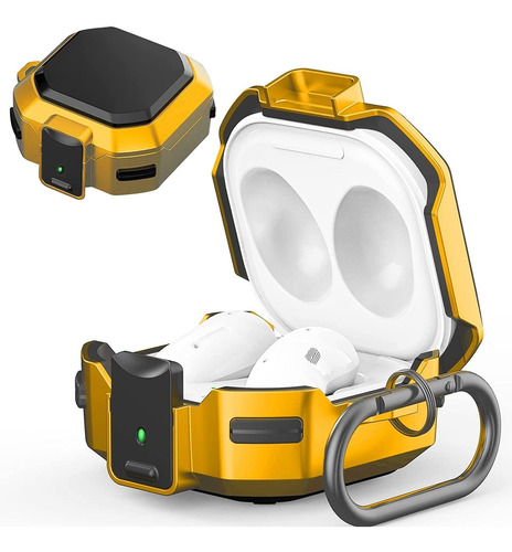 Funda Con Security Lock Para Galaxy Buds 2 /pro /live Amaril