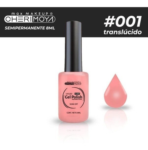 Gel Uv/led Semipermanente Cherimoya 8ml Uñas Esculpidas