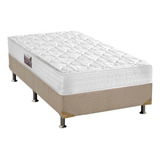 Cama Box Solteiro: Colchão D45 Herval  Top+base Crc Suede B