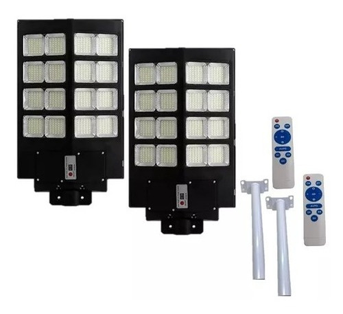 Pack X2 Focos Solares 800w Exterior Alumbrado Publico 