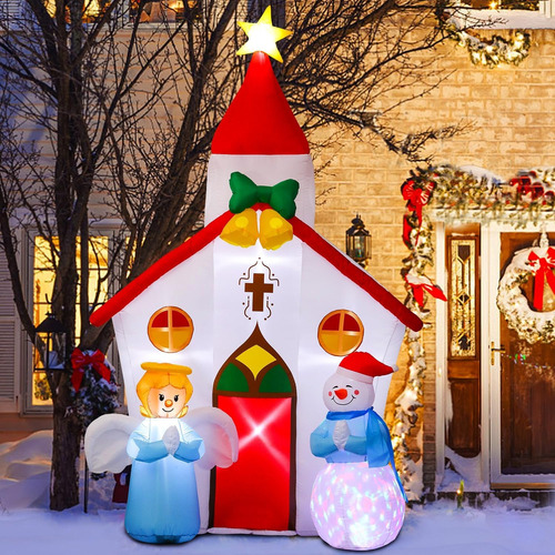 Inflables Navidad Iluminados Adorno Navideño Santa Noel Gran