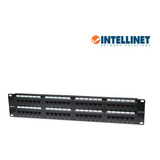 Panel De Parcheo Cat6, 48puertos, Utp, 2u, Intellinet 560283