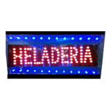 Cartel Led Heladeria, Abierto, Pizarras Led, O La Quequieras