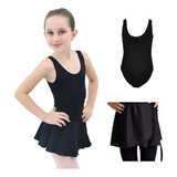 Collant Regata Ballet Infantil / Body Balé + Saia De Brinde