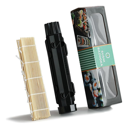 Bazooka De Sushi Cinnor Con Alfombrilla Enrollable De Bambú