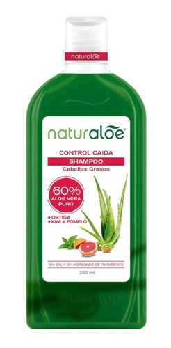 Shampoo Aloe Vera Control Caída Cabello Graso Naturaloe X 36