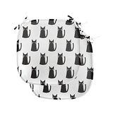 Juego De 2 Cojines Para Silla De Gato, Diseño Abstracto De G