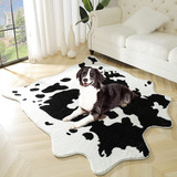 Falark Mulffy Cow Print Rug Faux Cowhide Rugs Para El Dormit